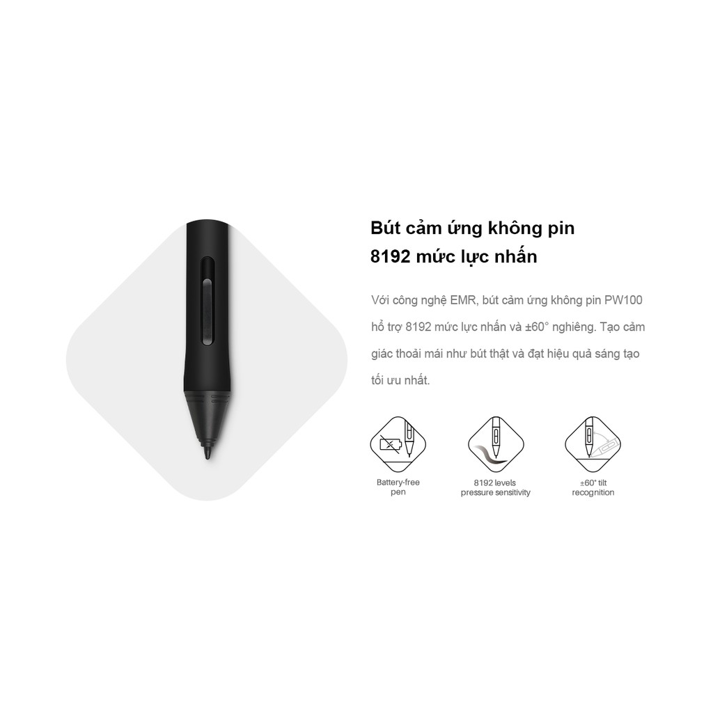 Bảng vẽ HUION Inspiroy H1161 vùng làm việc lớn, hỗ trợ máy tính & Android