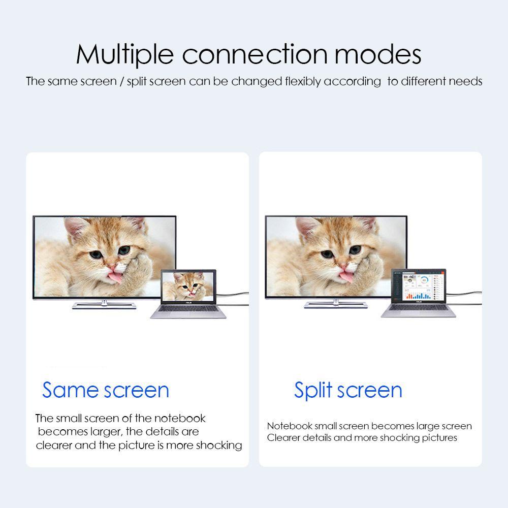 MYRONGVN Dây Cáp Chuyển Đổi Cổng Type-C Sang HDMI 4K HD Chuyên Dụng Cho Màn Hình Laptop