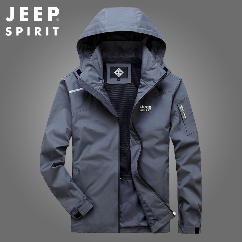 Jeep Áo Khoác Thiết Kế Giản Dị Thời Trang Mùa Xuân Thu Dành Cho Nam