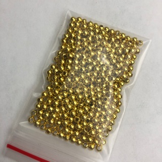 V2 - Hạt cườm nhũ vàng 3mm 4mm làm nút may quần áo búp bê diy