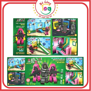 Hộp Đồ Chơi Lắp Ráp Xếp Hình Squid Game Trò Chơi Con Mực Nhiều Mẫu Dành Cho Bé