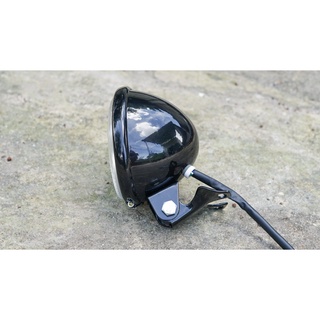 đèn pha tracker, cafe racer, classic kim loại 4,5inch