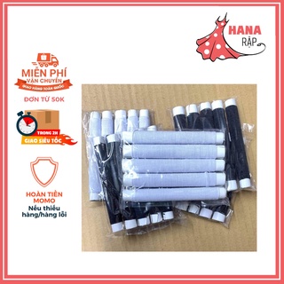 Bịch 5 cuộn chỉ thun trắng hoặc đen may nhún | Rập giấy Hana
