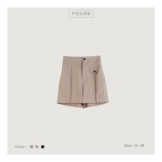 [FOUR6] Quần Short vải Linen trẻ trung cá tính