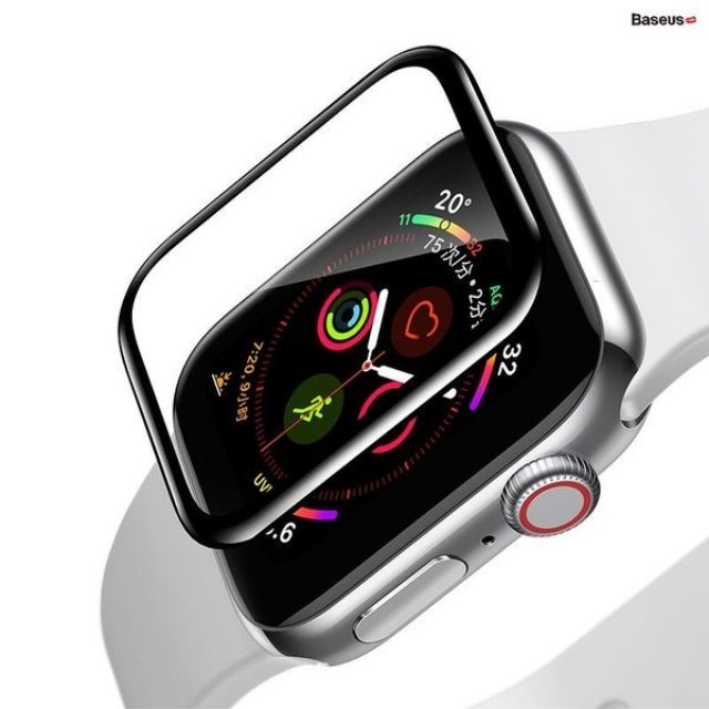 Kính cường lực dẻo Full viền 5 lớp 0.2 mm chống trầy cho Apple Watch Baseus Full-Screen 3D Curved Tempered Glass thumbnail