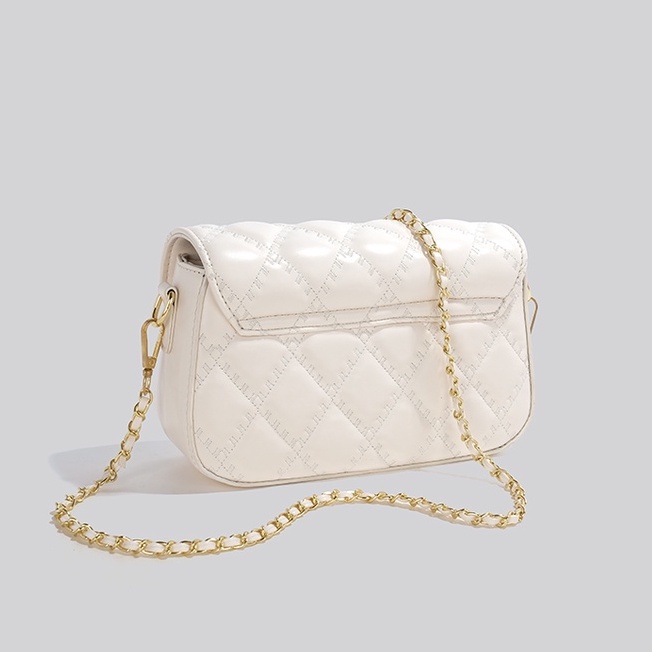 🌸Hàng Order🌸 Túi Xách Nữ CEEKAY Kẻ Lưới Da Trơn Khóa Dính Quai Da Phối Xích Quả Lắc Sang Chảnh Nữ Tính 🌸Hàng Quảng Châu