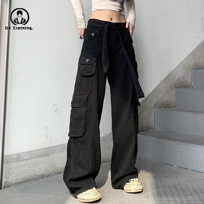 Quần dài dáng rộng nam phối nhiều túi phong cách Hàn Quốc thời trang simple unisex quần túi hộp nam fashion cargo pants nam bigsize | BigBuy360 - bigbuy360.vn
