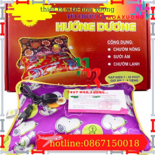 [Chính hãng] Túi Chườm Nóng, Lạnh Đa Năng Hướng Dương cỡ to 25x35cm