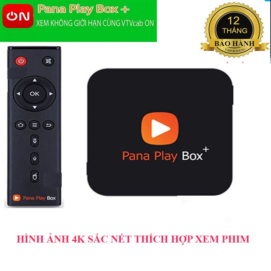 [CHÍNH HÃNG] Tivi box PANA PLAY BOX RAM 4GB ROM 32GB tặng gói VtvCab 12 Tháng Miễn phí