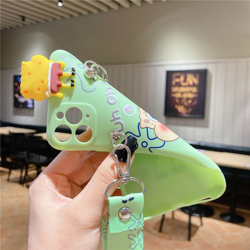 Doraemon Ốp Điện Thoại Silicon Mềm Siêu Mỏng Chống Rơi Hình spongebob Cho oppo a15 a15s