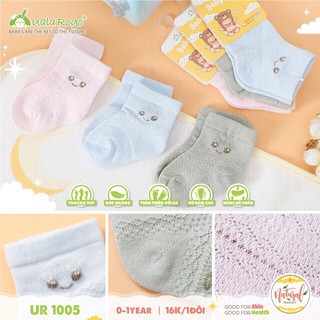 Tất Lưới Sợi Tre Mỏng Cho Bé Sơ Sinh Uala Rogo