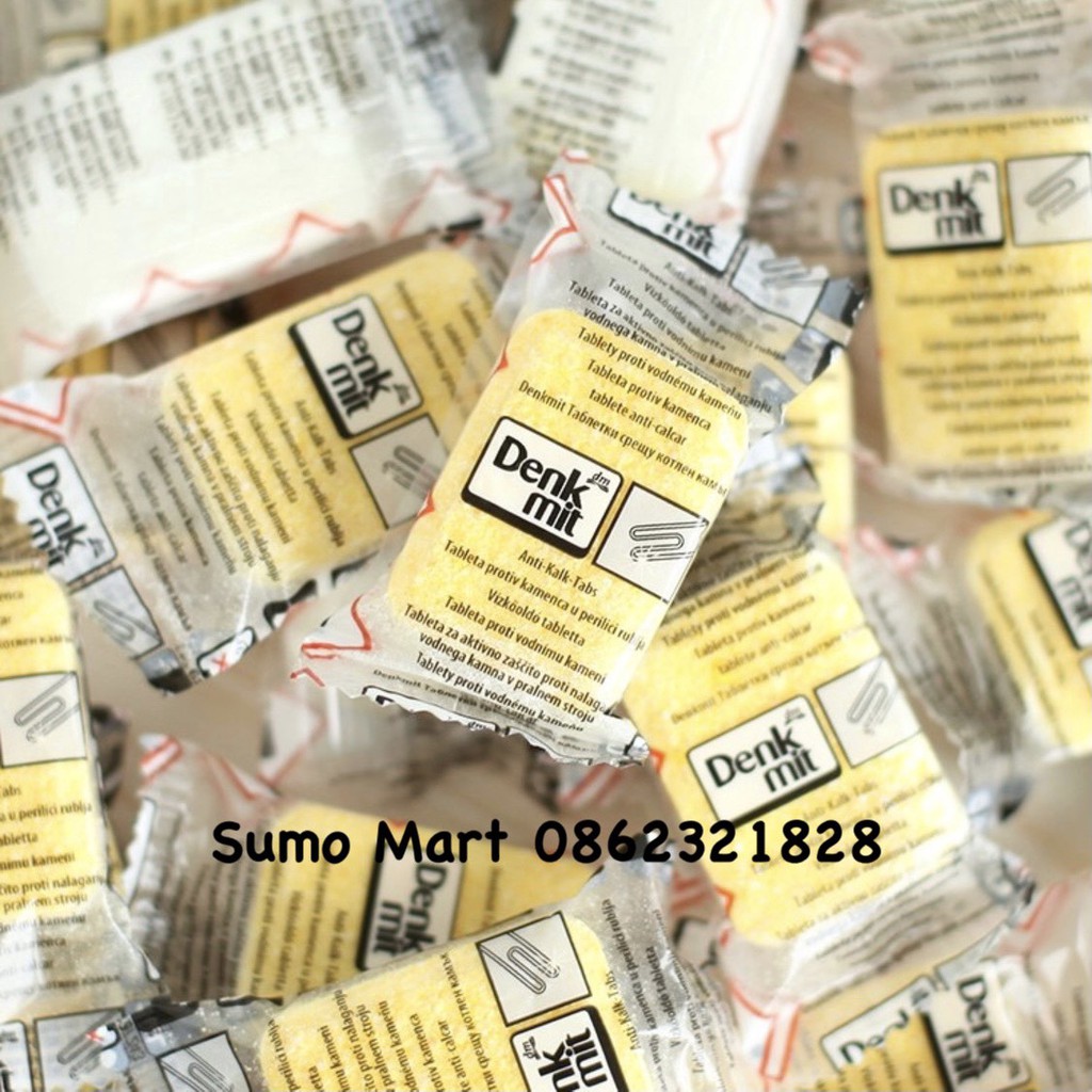Viên tẩy lồng vệ sinh máy giặt Denkmit Đức