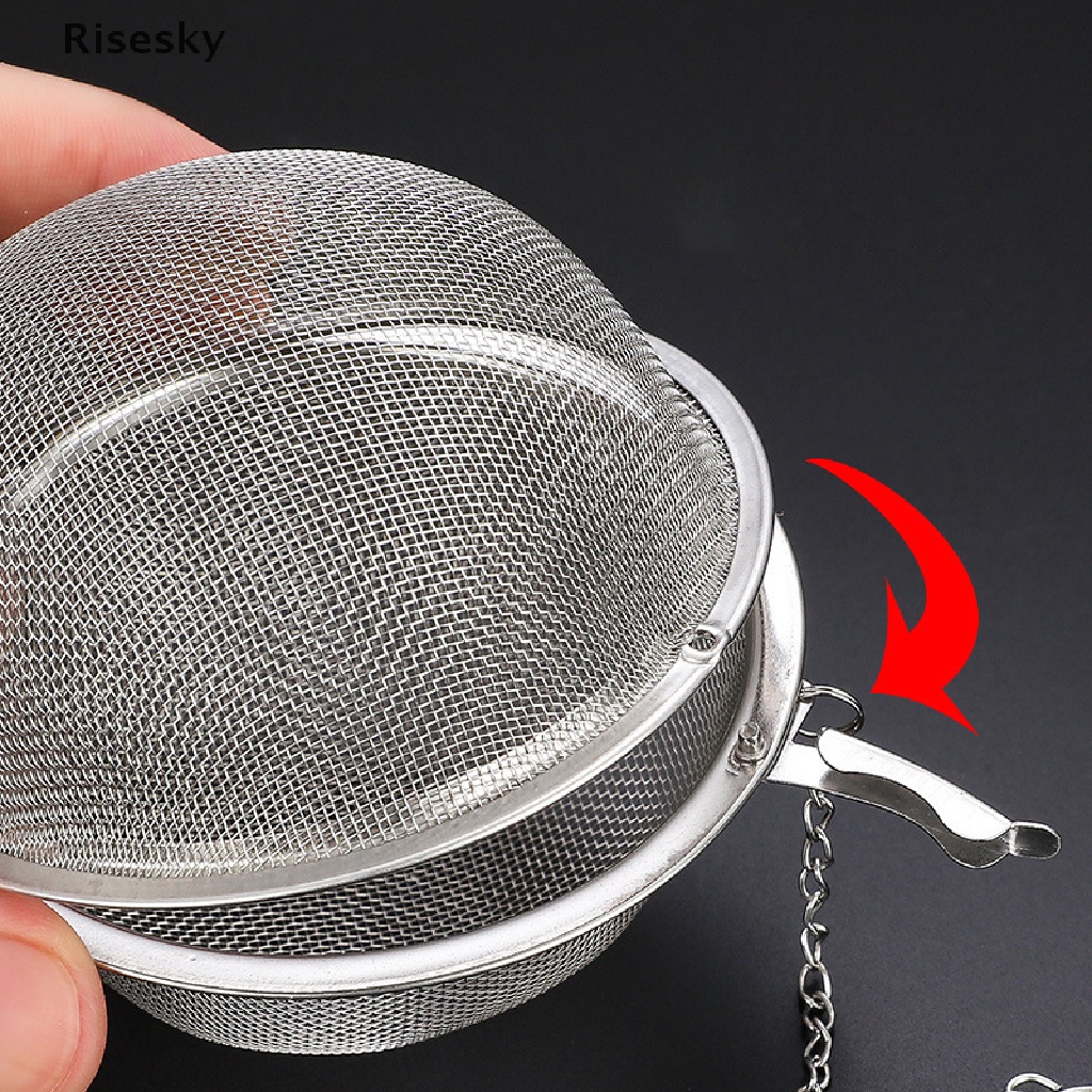 Dụng cụ lọc trà hình cầu bằng thép không gỉ