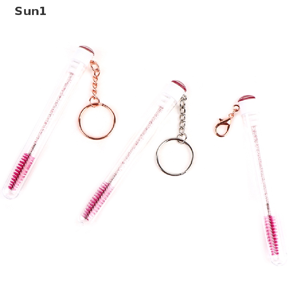 (Hàng Mới Về) Ống mascara Trang Trí Kim Tuyến Kèm Móc Khóa