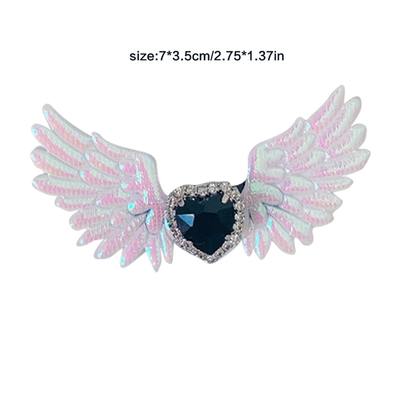 Kẹp TóC HìNh CáNh Thiên ThầN MàU Đen TrắNg Dễ Thương Cho Nữ