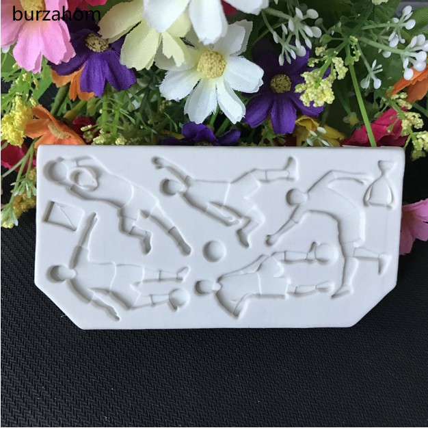 Khuôn bánh silicon tạo hình quả bóng đá