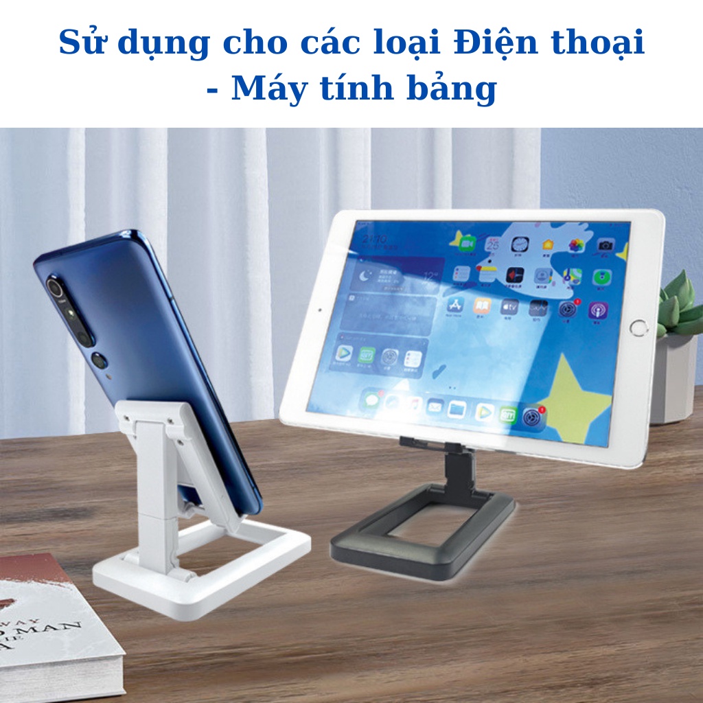 Giá đỡ điện thoại để bàn Gấp gọn, Chất liệu nhựa cao cấp phù hợp mọi dòng điện thoại, ipad... MART CASE