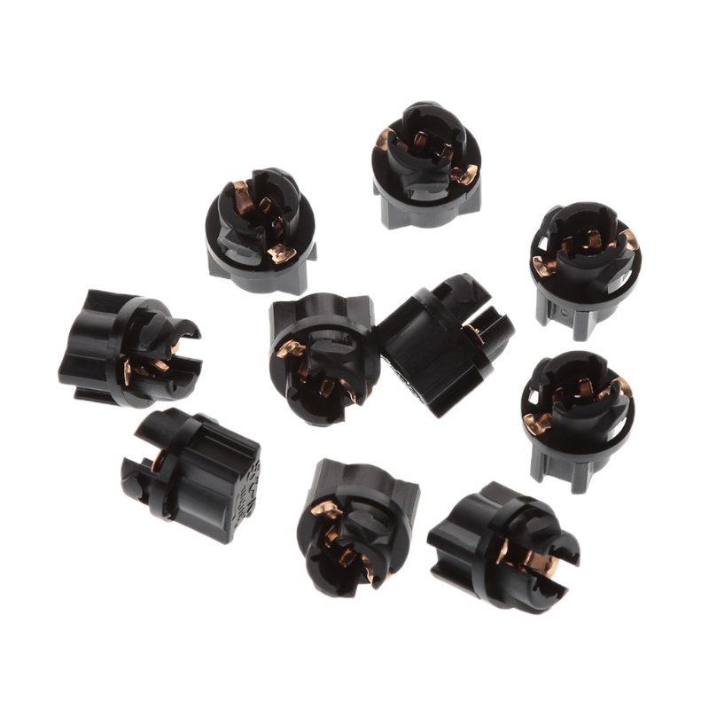 Set 10 Chuôi Đèn LED T5 Dạng Xoắn Cho Xe Hơi Giá Đỡ