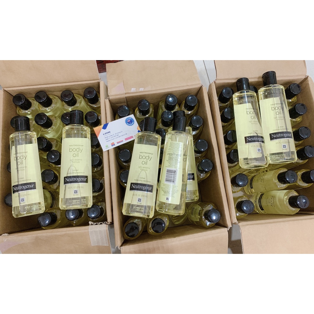 Dầu dưỡng thể Neutrogena Body Oil Light Sesame Formula 250ml