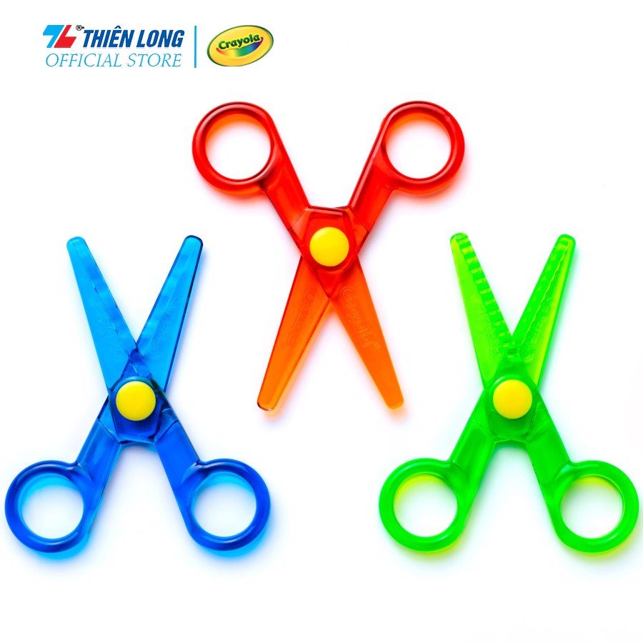 [Mã BMBAU50 giảm 10% đơn 99k] Bộ 3 kéo an toàn cho bé My Frist Crayola 3ct Safety Scissors