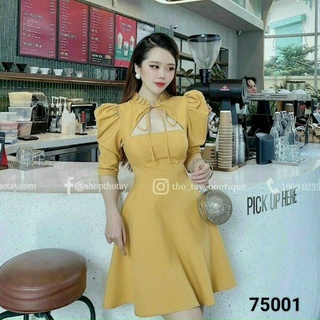 Đầm dáng xòe tiểu thư 3 màu cho nàng lựa chon