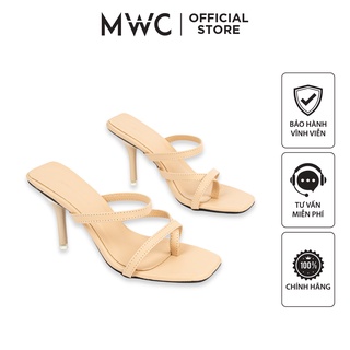 Guốc MWC 4149 - Guốc Cao Gót Quai Dây Xỏ Ngón Đế Nhọn 5cm