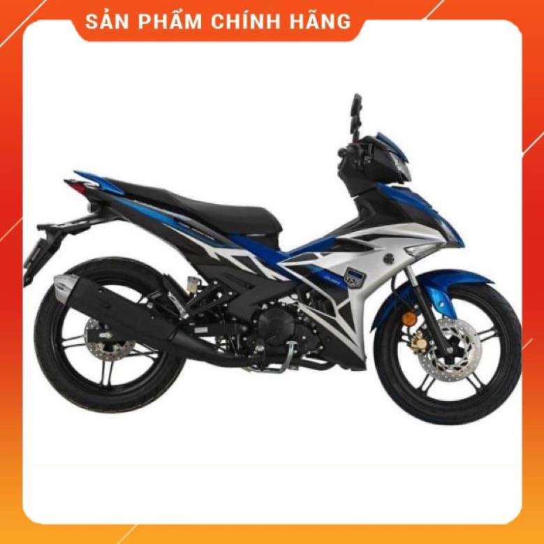 Tem exciter 150 y15zr trắng xanh đen cao cấp - không bay màu