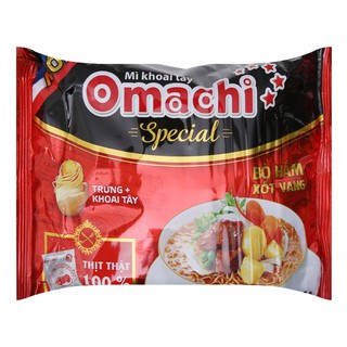 THÙNG 30 GÓI MÌ OMACHI SPECIAL BÒ HẦM SỐT VANG 92G