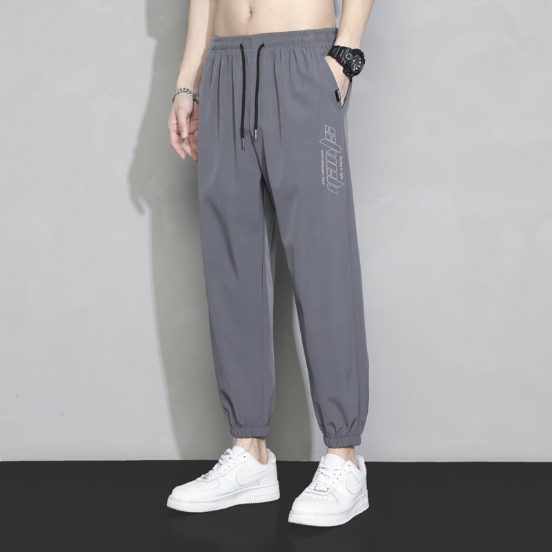 Quần Dài Thể Thao Dáng Suông Mau Khô Thời Trang Mùa Hè Cho Nam