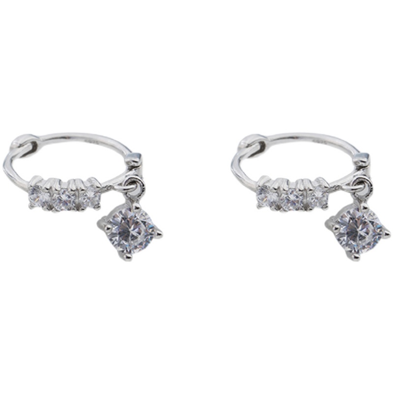 Khuyên Tai Bạc Khuyên Tai Tròn Bộ Khuyên Tai Tròn Bằng Bạc 925 Không Gây Dị Ứng Cho Nữ