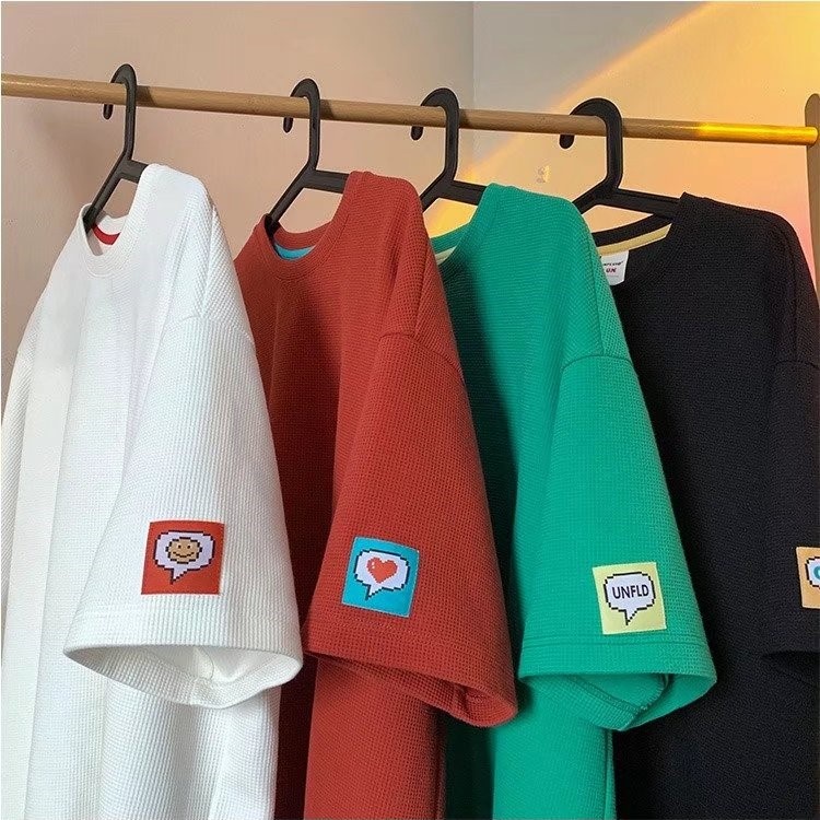 Áo Thun Tay Ngắn Chất Liệu Cotton Phong Cách Harajuku Cho Nam