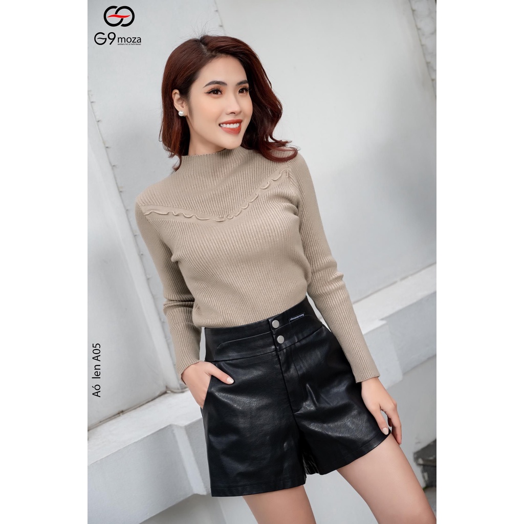 Áo len cô cao G9moza A05 - 1 với chất liệu Được làm từ chất len cao cấp, mềm - nhẹ, giữ ấm tốt