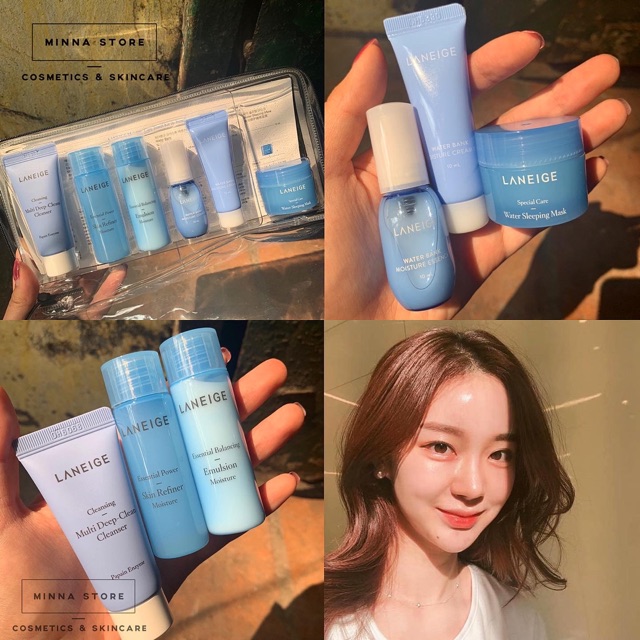 SET DƯỠNG CẤP NƯỚC LANEIGE MINI 6 MÓN MOISTURE CARE TRAVEL KIT