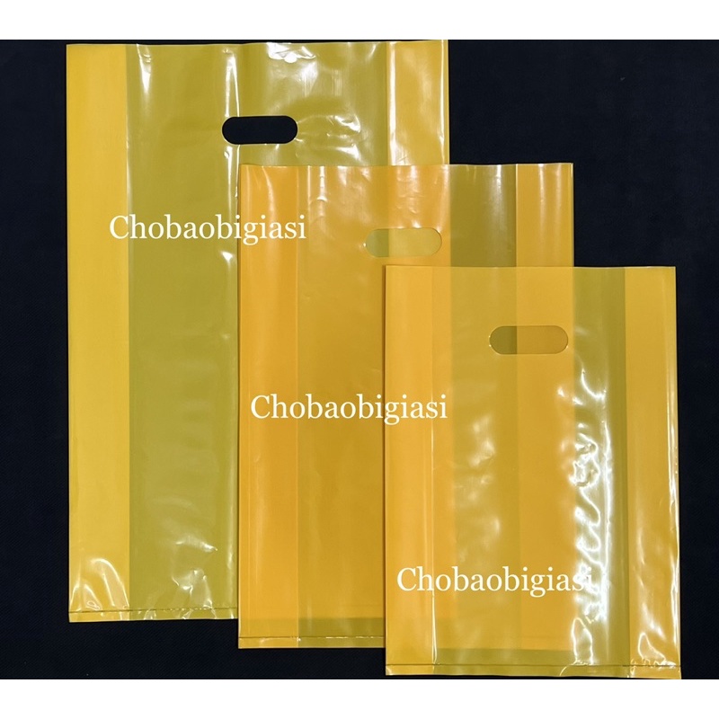 {1kg/size} Túi PE xoài vàng loại tốt, bóng đẹp, dẻo dai, dày dặn chắc chắn,  chịu lực tốt (sp y hình)