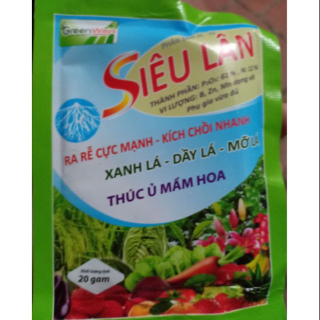 Siêu lân xanh gói 20g