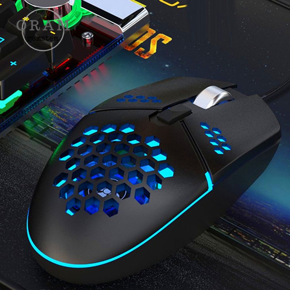 Chuột Gaming có dây ZeroDate G25, chuột tổ ong siêu nhẹ, tích hợp quạt làm mát, 6 nút, 2000 DPI dùng cho PC, laptop