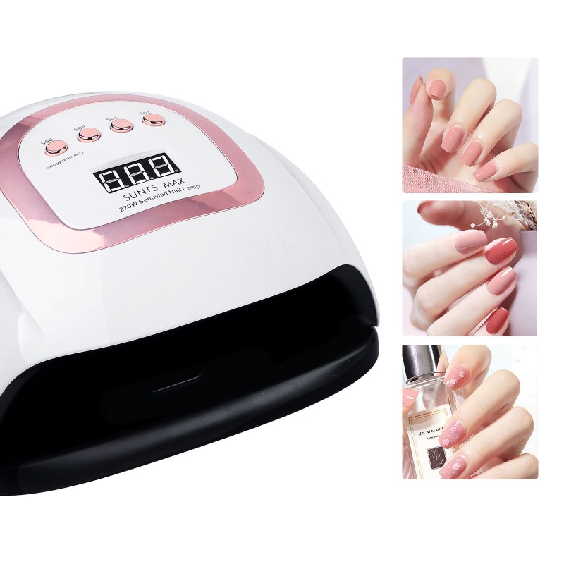 Đèn 220W 4 Chế Độ Hẹn Giờ Chuyên Nghiệp Cho Sơn Móng Tay
