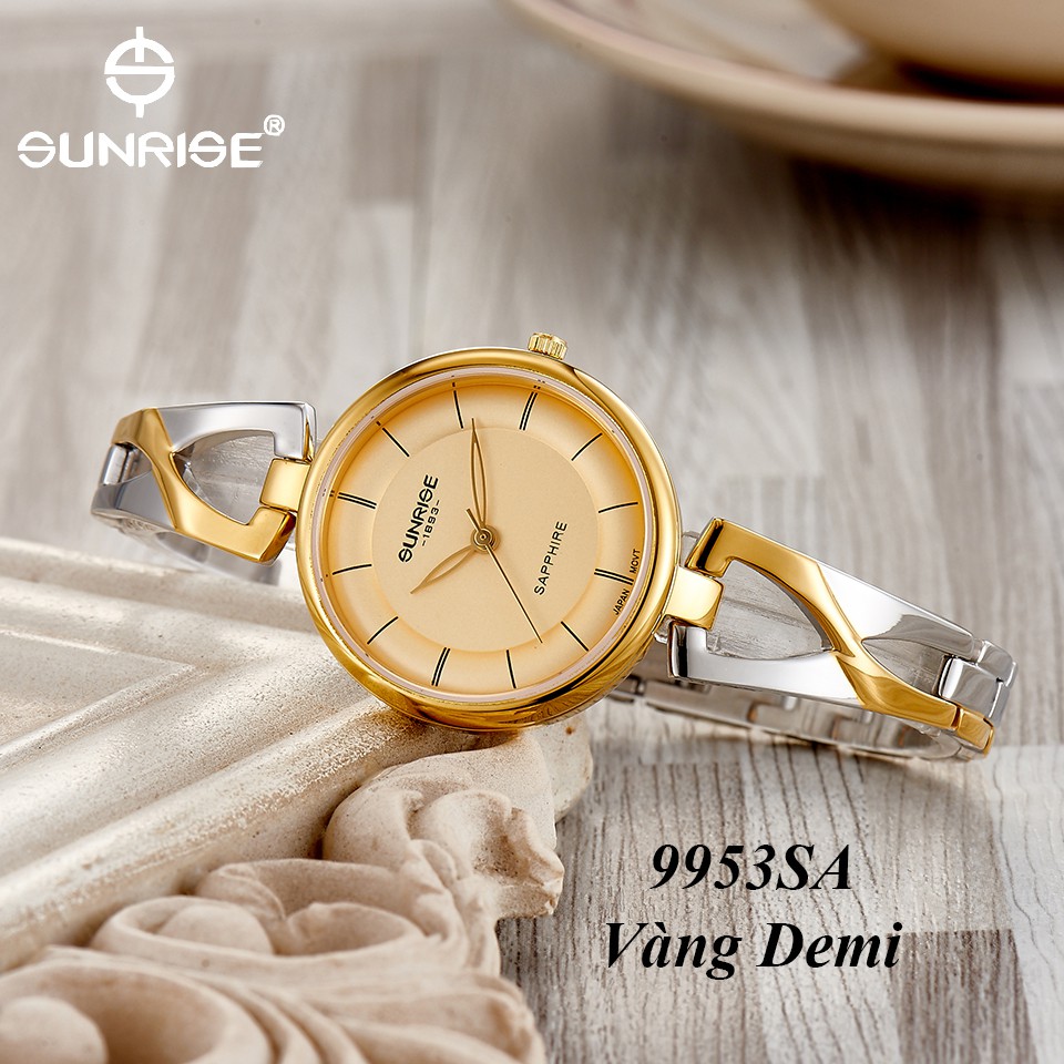 Đồng hồ nữ siêu mỏng Sunrise 9953SA kính Sapphire chống xước chống nước tốt - Fullbo | BigBuy360 - bigbuy360.vn