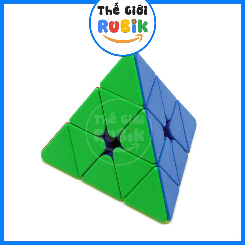 Rubik Tam Giác MoYu WeiLong Pyraminx MagLev | Rubic RS Pyraminx Maglev Stickerless Có Nam Châm |Thế Giới Rubik