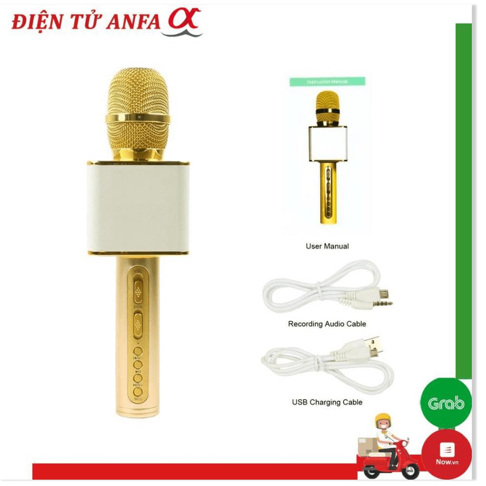 Micro karaoke magic SD-08 Mic hát karaoke bluetooth không dây - hàng loại 1 âm thanh chuẩn mic loa to - BH 6 Tháng