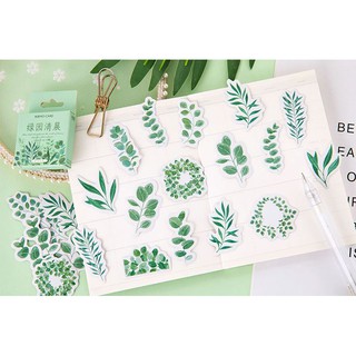 Bộ 45 Sticker Hàn Quốc hình Cây Cỏ dán trang trí E18