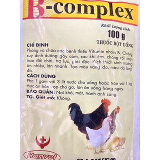 1 gói B-complex 100g bổ sung vitamin B dùng cho lợn gà