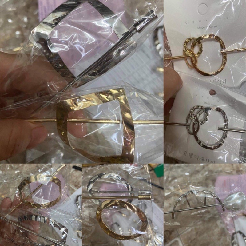 Kẹp tóc dạng gài phong cách đơn giản - phụ kiện tóc phong cách hàn quốc