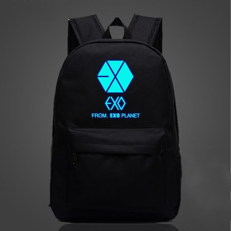 [ Ảnh Thật ] Balo Phát Quang EXO Đen - Chống Thấm Nước