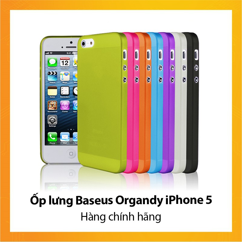 Ốp lưng Baseus Organdy iPhone 5 - Hàng chính hãng