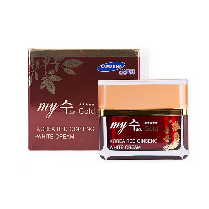 [Chính hãng] Kem Dưỡng Trắng Da Ban Ngày Hồng Sâm Đỏ My Gold Korea Red Ginseng White Cream