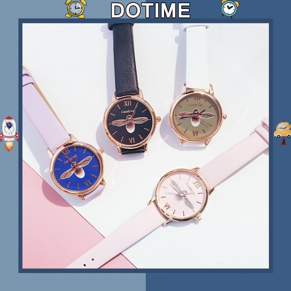 Đồng hồ nữ Dotime điện tử Candycat dây da mặt ong siêu đẹp ZO87 | BigBuy360 - bigbuy360.vn