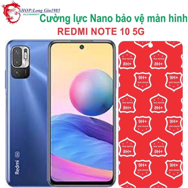 Redmi Note 10 5G Cường lực Nano chống va đập chống trầy xước tốt