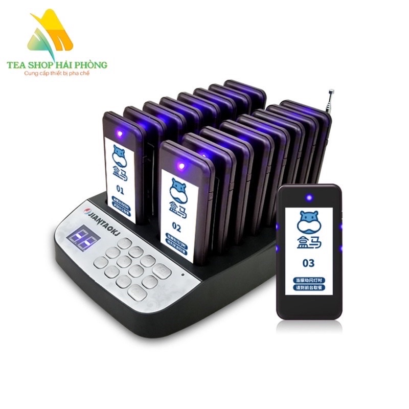 Bộ thẻ rung order _ gọi khách tự phục vụ Tầm Xa CHÍNH HÃNG
