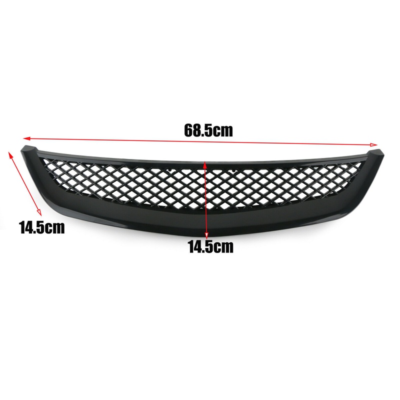 Lưới TảN NhiệT MàU Đen GắN Mui Xe Honda Civic JDM Type R 2001-2003